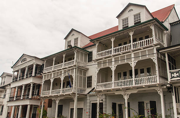 paramaribo arquitetura - dutch colonial - fotografias e filmes do acervo