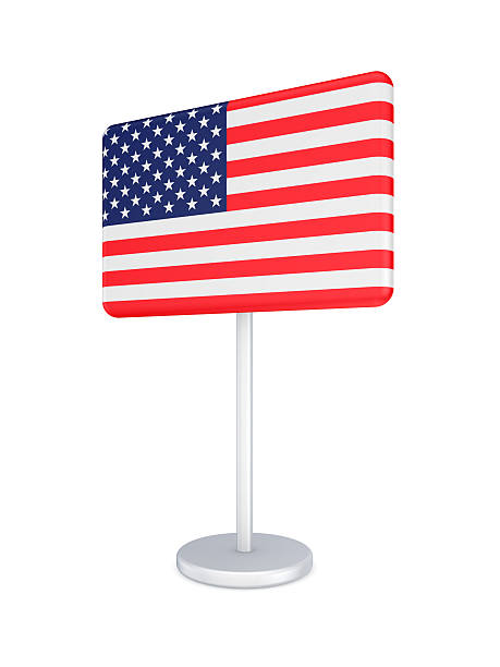 istock Banner with flag of USA. 483484267