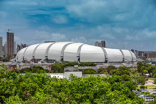 Arena das Dunas soccer stadium in Natal city, Brazil stock photo