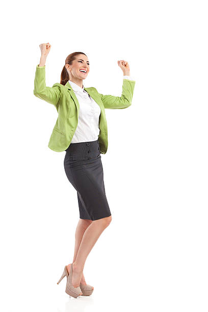 istock Happy businesswoman. 483485545