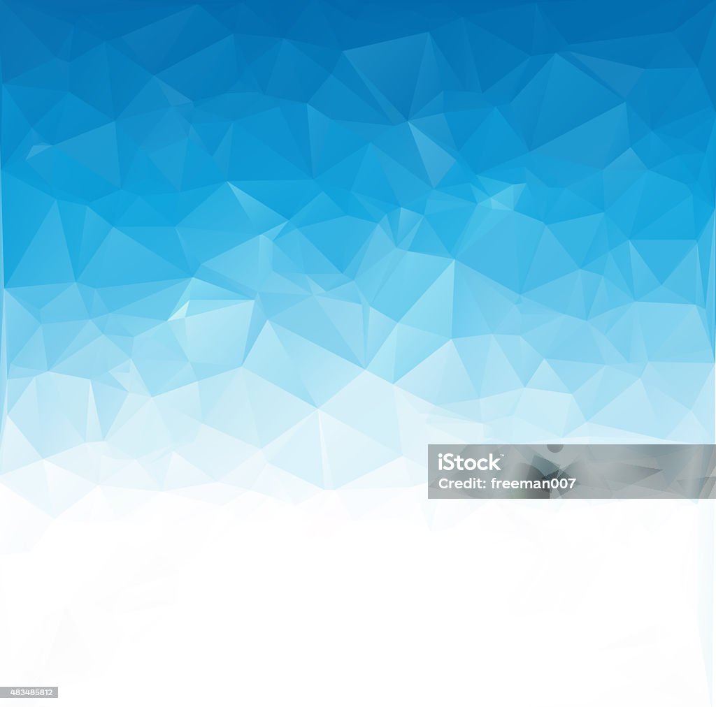 Blue White  Polygonal Mosaic Background,  Creative  Business Design Templates 2015 Stock Photo