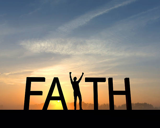 Faith Erfolg silhouette – Foto