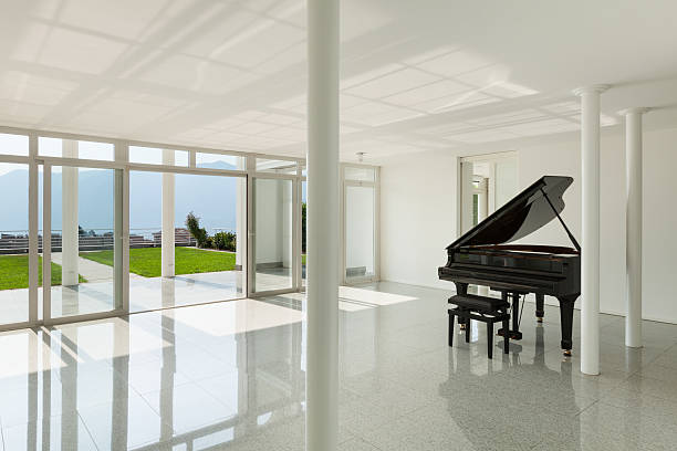 istock hall with grand piano 483486756
