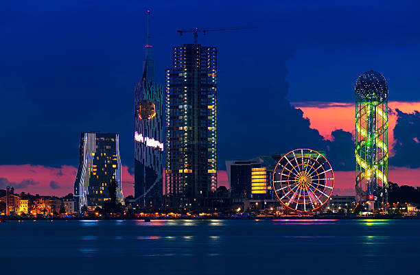 Batumi Batumi at night batumi stock pictures, royalty-free photos & images