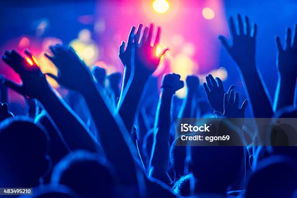 Concert Crowd Stock Photo - Download Image Now - Crowd of People, Performance, Music