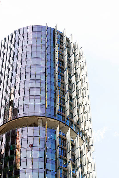 istock Skyscraper, low angle view of modern office buidlding, copy space 483495268