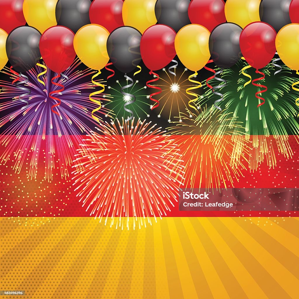 Germany holiday background[Flag and Balloons] This illustration is a background of the text for "Germany holiday". 2015 stock vector