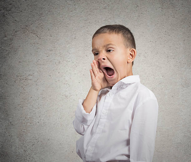 istock Portrait Tired Child Yawning 483498204