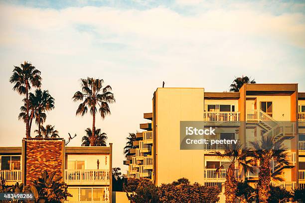 Redondo Beach Apartment Buildings Stock Photo - Download Image Now - Los Angeles County, City Of Los Angeles, Apartment