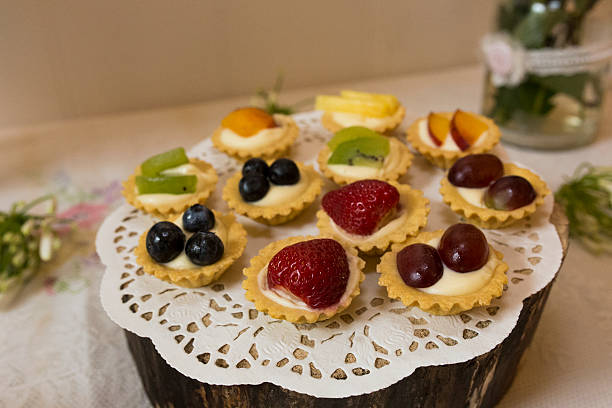 istock Shot of some Delicious Fruit Tartlets 483502026