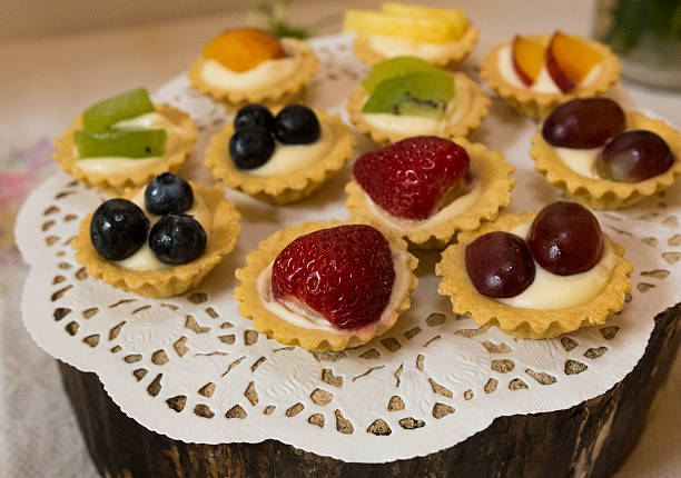istock Shot of some Delicious Fruit Tartlets 483502032