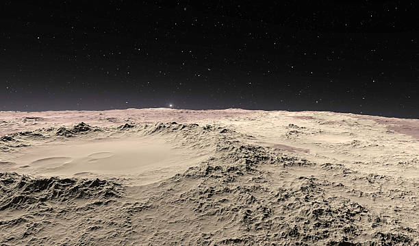 istock The Moon. Illustration of sky, space and moon craters 483502166