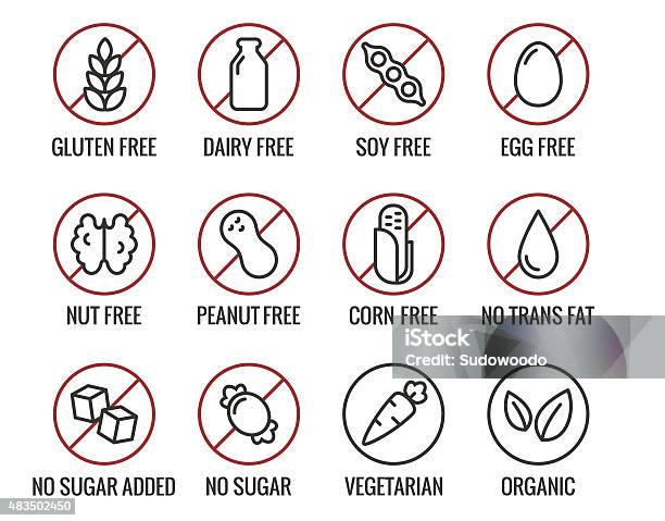 Diet Icons Stock Illustration - Download Image Now - Icon Symbol, Vegetarian Food, Freedom
