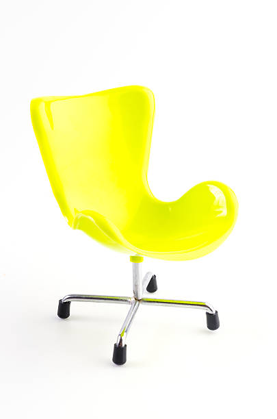 istock Green chair isolated on white background 483503223