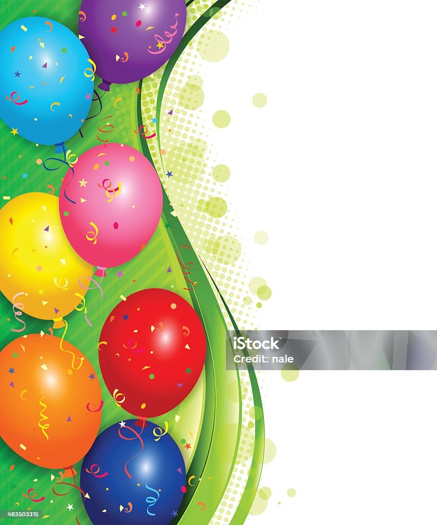 Ballons Hintergrund - Lizenzfrei Geburtstagskarte Vektorgrafik