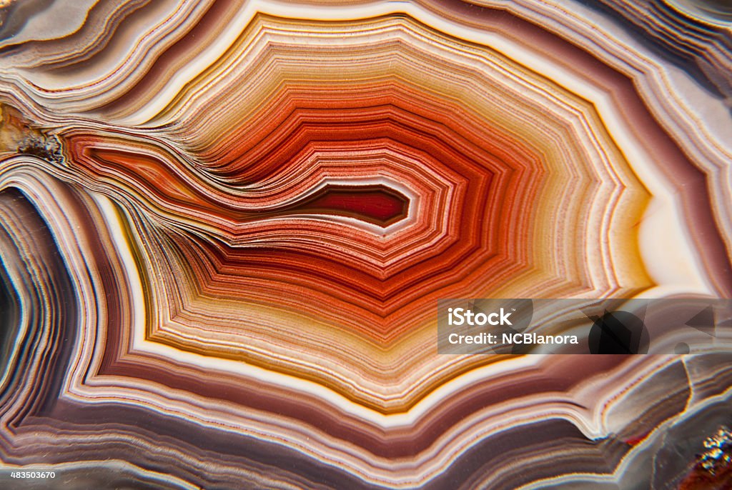 Bande Agate géode mexicaine - Photo de Agate libre de droits