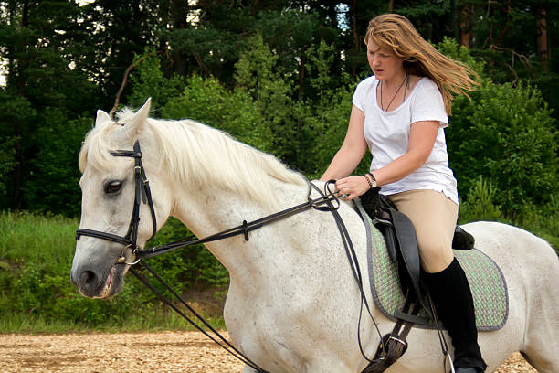 istock Horse and woman 483504120