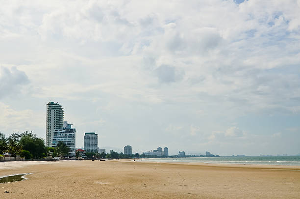 istock Hua Hin beach in cloudy day. 483504511