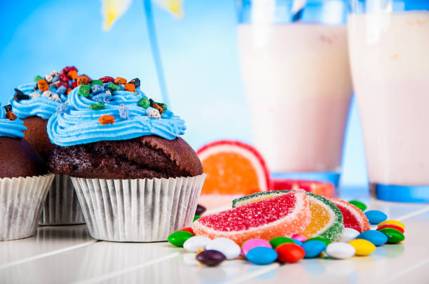 istock Sweet theme with home baked 483505201