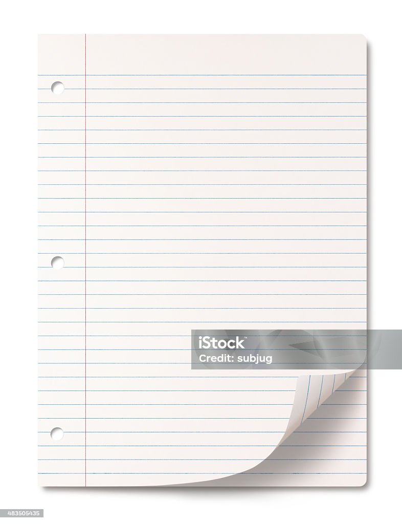 Folhas de Papel Pautado - Foto de stock de Caderno de Anotação royalty-free