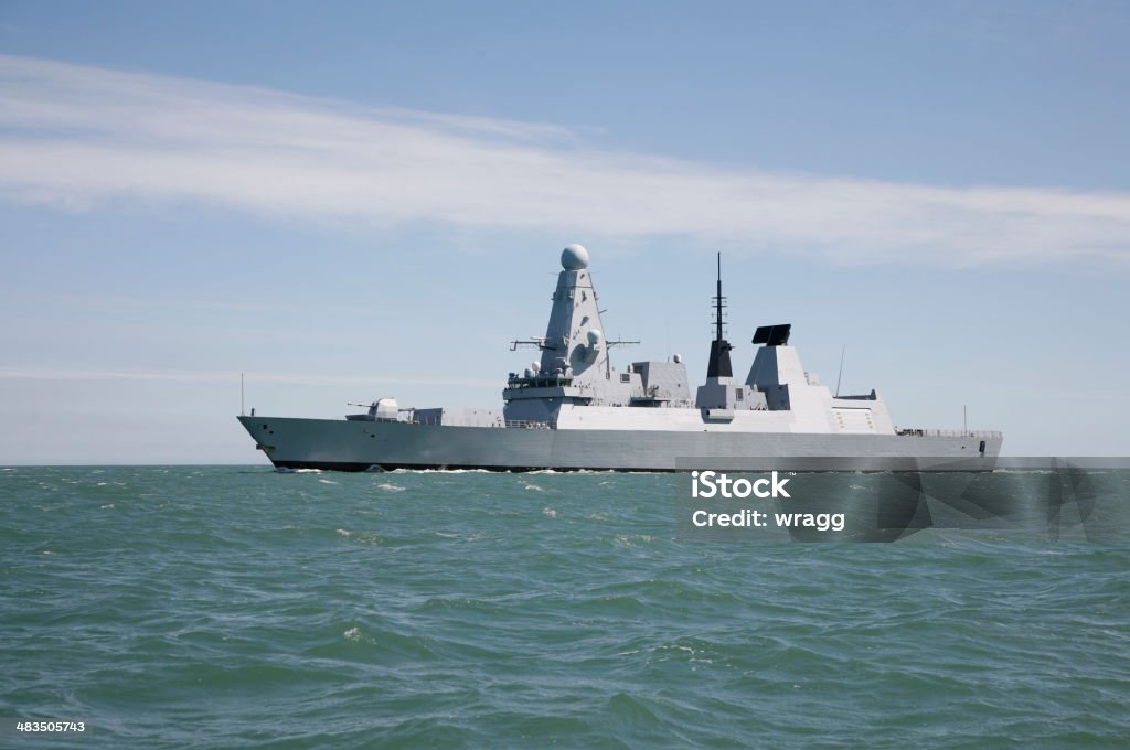 Stealth Military Ship Modern stealth military ship sailing into port.  Copy space Stealth Stock Photo