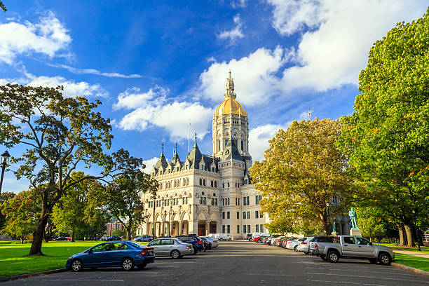 Connecticut State Capitol in Hartford, Connecticut Connecticut State Capitol in Hartford, Connecticut in USA connecticut state capitol building stock pictures, royalty-free photos & images