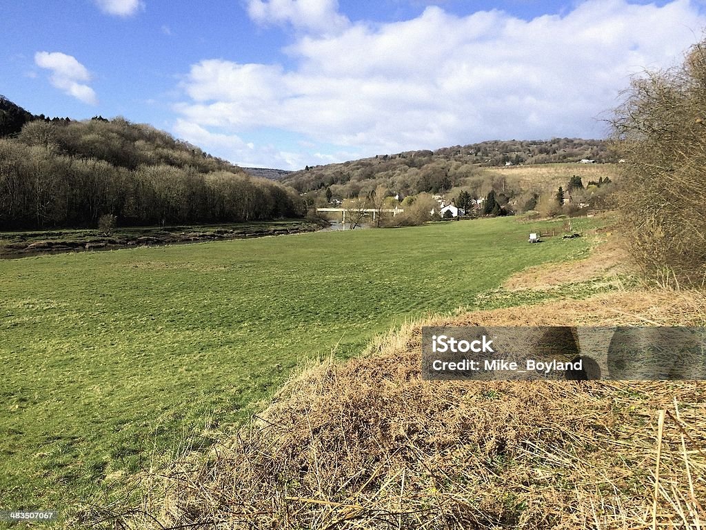 Brockweir Bridge Tintern, Brockweir, Forest of Dean, Herefordshire, Gloucestershire, England, UK, River Wye, Forestry Commission, scenic, Wye Valley, nature, outdoors, River Severn, Severn Estuary, spring England Stock Photo