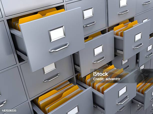 File Cabinet - Fotografie stock e altre immagini di Affari - Affari, Affari finanza e industria, Aperto