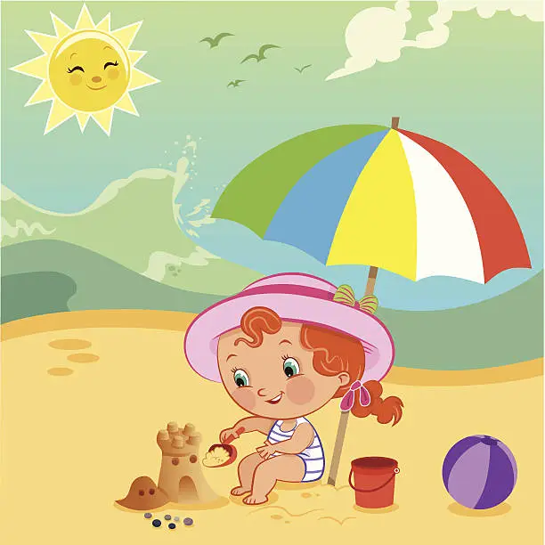 Vector illustration of Fun Beach