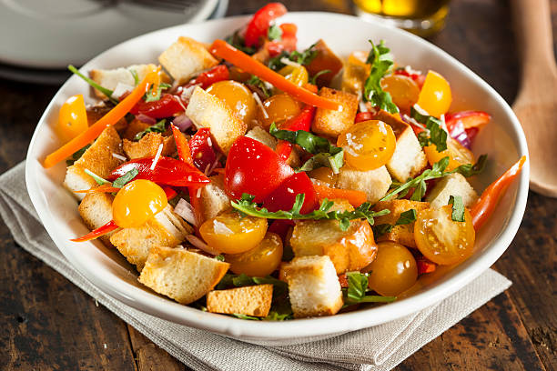 Traditional Healthy Panzanella Salad
