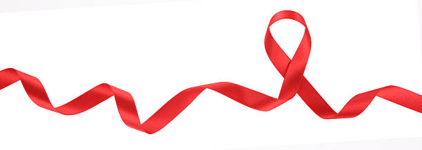 보조품 인식 리본상 - aids awareness ribbon 뉴스 사진 이미지