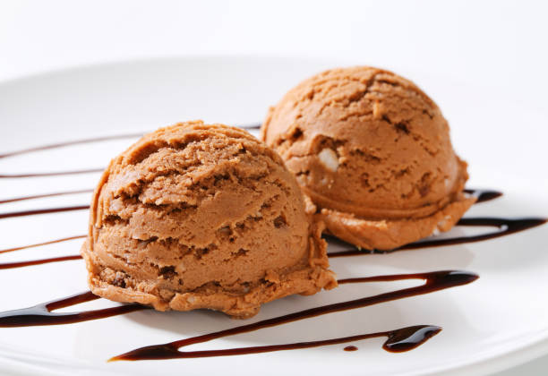 istock Scoops of chocolate ice cream 483511398