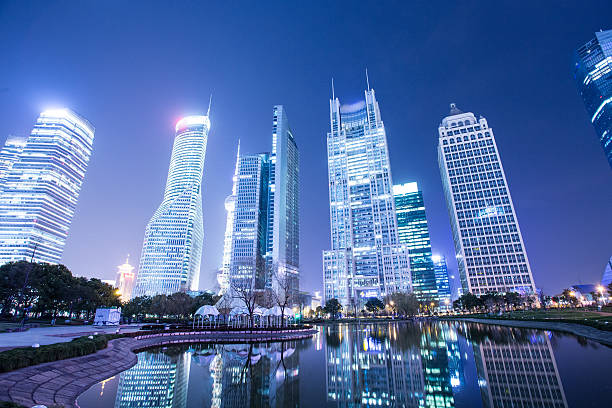 istock Night view of city 483515288