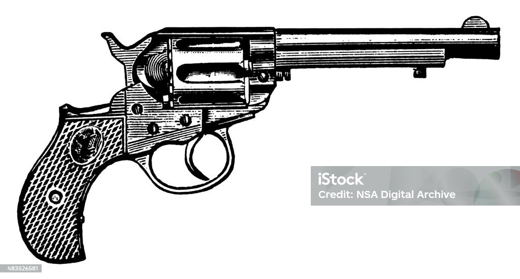 Gun - Lizenzfrei Pistole Stock-Illustration