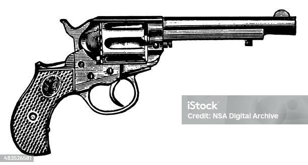 Ilustración de Pistola y más Vectores Libres de Derechos de Arma de mano - Arma de mano, Viejo, Arma