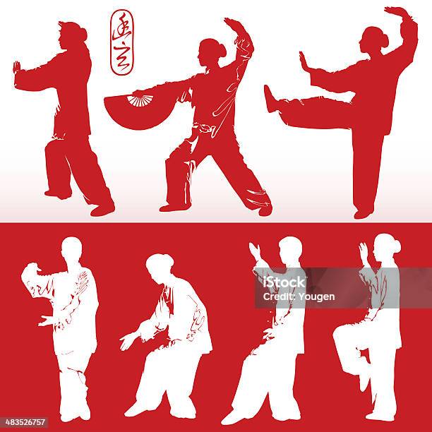 Tai Chi Vecteur Vecteurs libres de droits et plus d'images vectorielles de Tai Chi - Tai Chi, Chinois, Vitalité