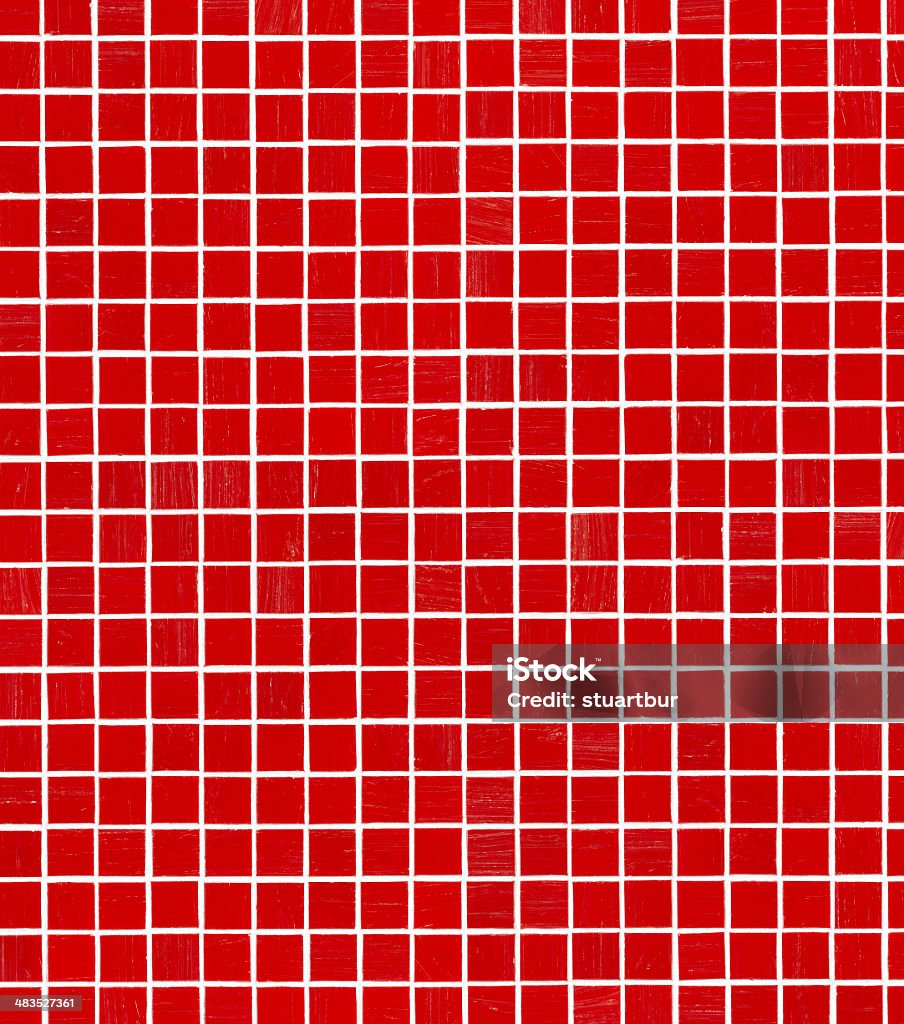 Mur en mosaïque rouge - Photo de Carrelage libre de droits