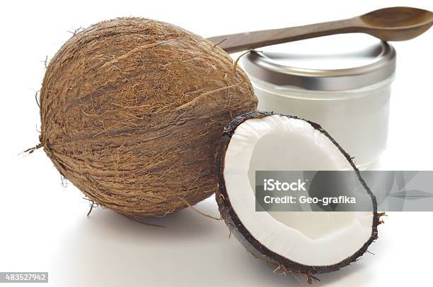 Coconut And Organic Coconut Oil Stock Photo - Download Image Now - 2015, Alternative Therapy, Asia