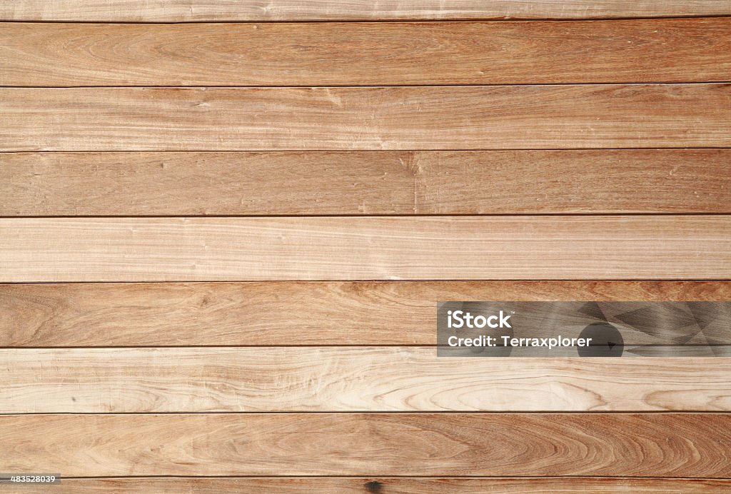 Wood Paneling Exterior, Full Frame Close up view of wooden wall panel of building. Wood Paneling Stock Photo