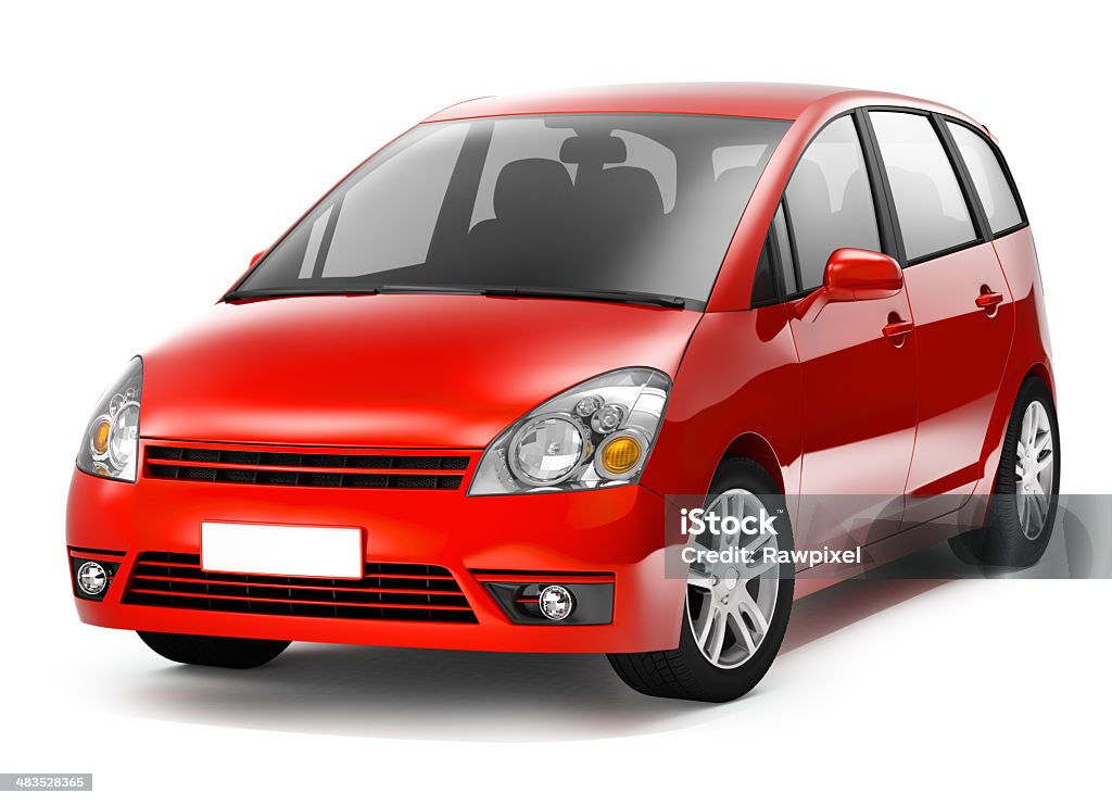 MPV Rotes Auto - Lizenzfrei Auto Stock-Foto