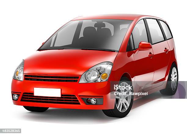 Mpv Rotes Auto Stockfoto und mehr Bilder von Auto - Auto, Rot, Vorderansicht