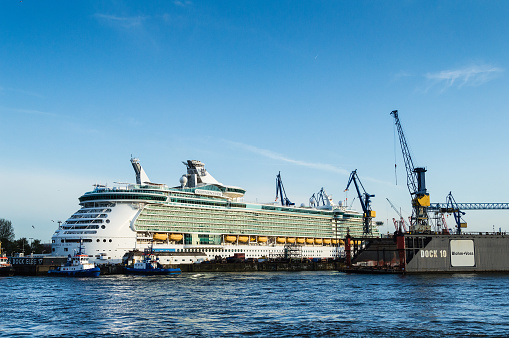 Hamburg, Germany - April 30, 2013: The cruise ship \