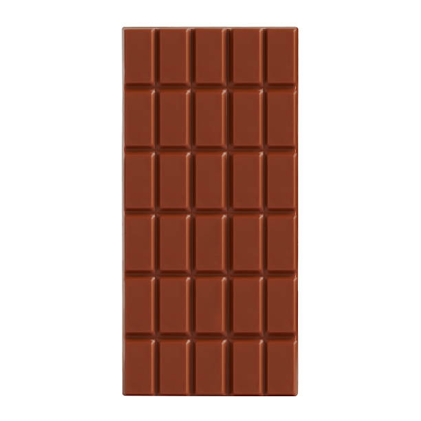 barretta di cioccolato - chocolate candy bar block cocoa foto e immagini stock