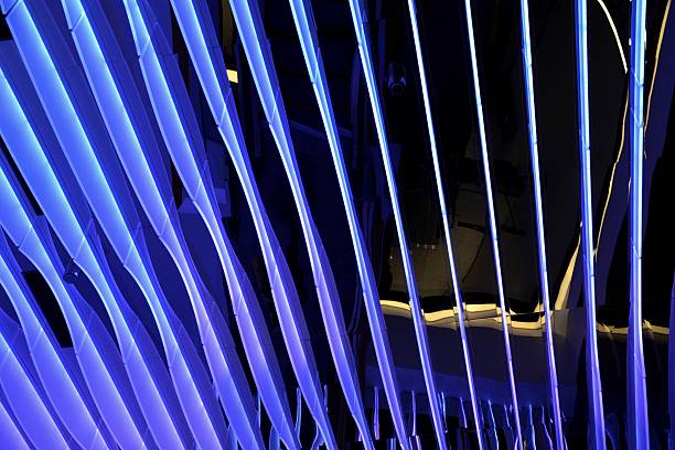 Contemporary Glass roof Scenic Post modern glass roof inside International Commerce Center Building in Hong Kong. international commerce center stock pictures, royalty-free photos & images