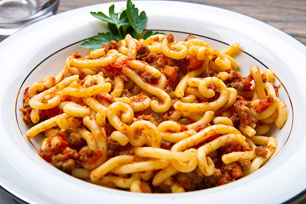 istock pasta with bolognaise sauce and herbs 483529609