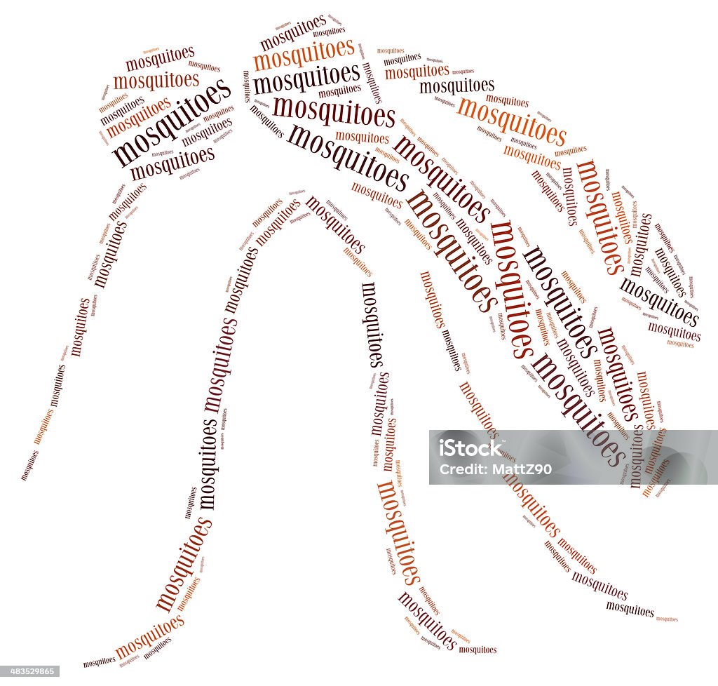 Word cloud la malaria correlate alla malattia - Foto stock royalty-free di Abbondanza