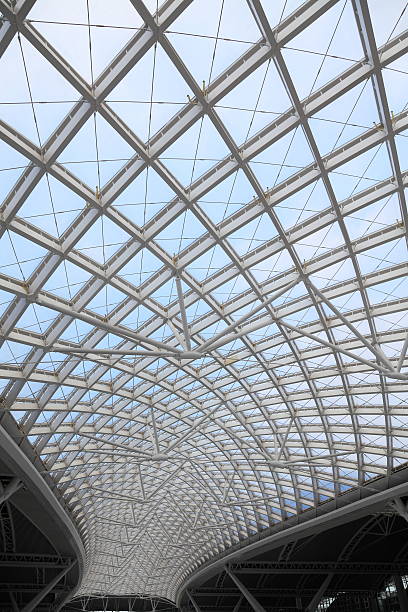istock Roof of steel construction 483531317