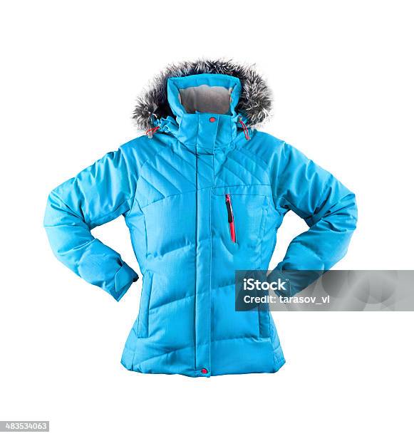 Winter Jacket Isolated On White Stock Photo - Download Image Now - Winter Coat, Cut Out, Coat - Garment