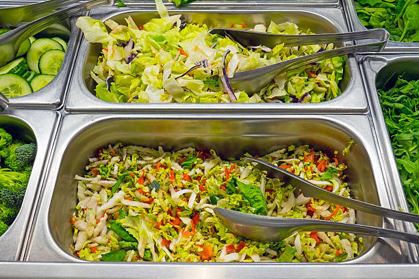 istock Salad bar in a restaurant 483535044