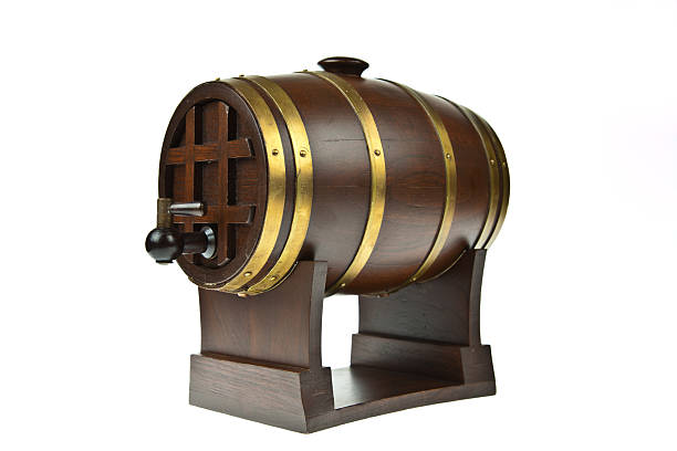 istock Beer barrel isolated on white background 483540660